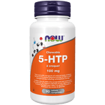 NOW 5-HTP 100mg Chewable 90 Tablets - Five Natural