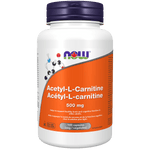 NOW Acetyl L-Carnitine 500mg 100 Veg Capsules - Five Natural