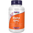 NOW Alpha GPC (Bioavailable Choline) 300mg 60 Veg Capsules - Five Natural