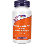NOW Alpha Lipoic Acid 250mg 60 Veg Capsules - Five Natural