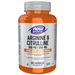 NOW Arginine & Citrulline 120 Veg Capsules - Five Natural