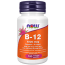 NOW B-12 1000mcg+Folic Acid 100mcg 100 Chewable Lozenges - Five Natural