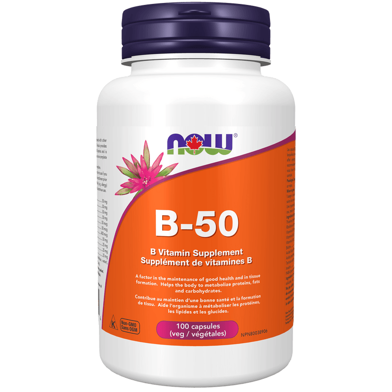 NOW B-50 Complex 100 Veg Capsules - Five Natural
