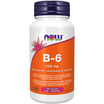 NOW B-6 100mg 100 Capsules - Five Natural