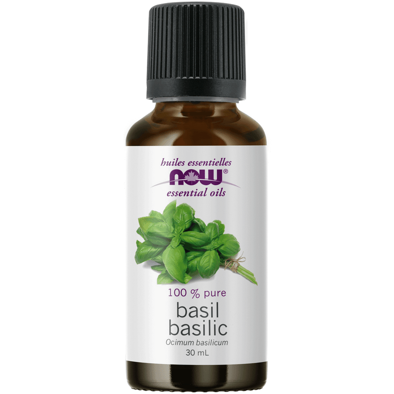 NOW Basil Oil (Ocimum basilicum)30mL - Five Natural