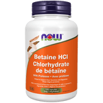 NOW Betaine HCL 648mg with protease 120 Veg Capsules - Five Natural