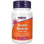 NOW Biotin 1,000mcg 100 Veg Capsules - Five Natural