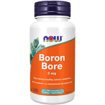 NOW Boron (Glycinate) 3mg 100 Veg Capsules - Five Natural