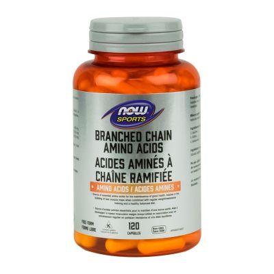 NOW Branched Chain Amino Acid 120 Capsules - Five Natural