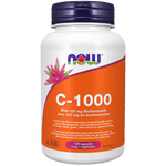 NOW C-1000 with 100mg Bioflavonoids 100 Veg Capsules - Five Natural