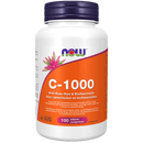 NOW C-1000 with RoseHip & Bioflavs 100 Tablets - Five Natural