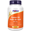 NOW Castor Oil 650 mg with Fennel Oil 120 Softgels - Five Natural