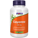 NOW Cayenne 40,000 HU 500mg 100 Veg Capsules - Five Natural