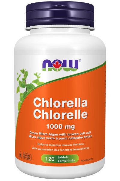 NOW Chlorella 1000mg Broken Cell Wall 120 Tablets - Five Natural