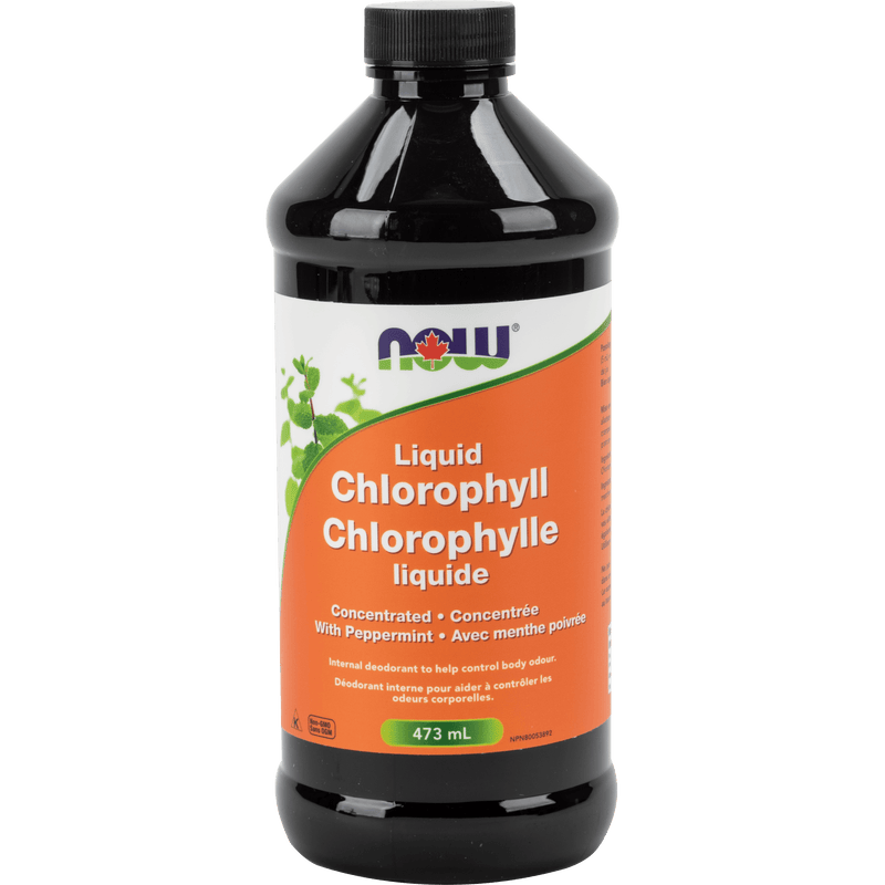 NOW Chlorophyll Liquid + Mint 473mL - Five Natural