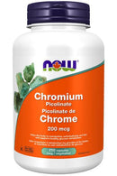 NOW Chromium Picolinate 200mcg 250 Veg Capsules - Five Natural
