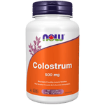 NOW Colostrum 500mg 120 Veg Capsules - Five Natural