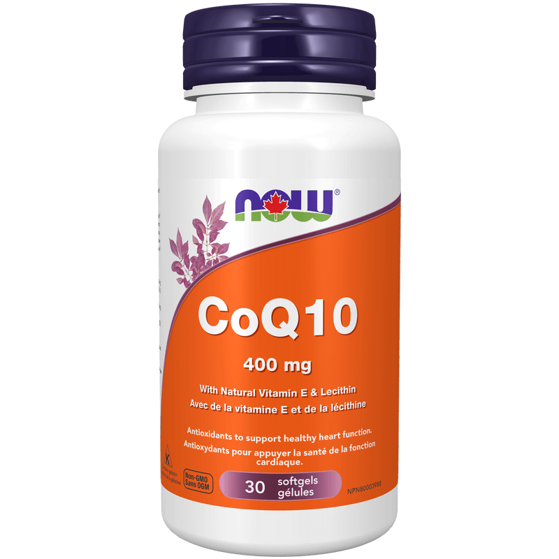 NOW CoQ10 400mg 30 Softgels - Five Natural