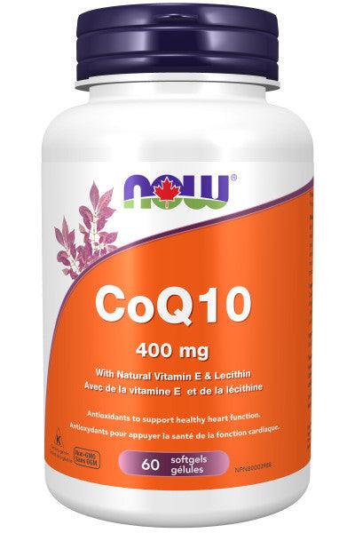 NOW CoQ10 400mg 60 Softgels - Five Natural