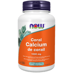 NOW Coral Calcium 1000mg 100 Veg Capsules - Five Natural