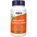 NOW CurcuBrain™ Longvida® 400mg 50 Veg Capsules - Five Natural