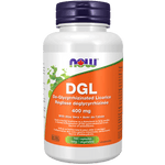NOW DGL 400mg with Aloe 100 Veg Capsules - Five Natural