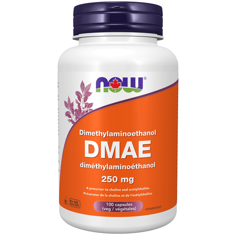 NOW DMAE 250mg 100 Veg Capsules - Five Natural