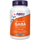 NOW GABA Extra Strength 750mg 100 Veg Capsules - Five Natural
