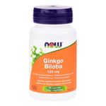 NOW Ginkgo Biloba 120mg 50 Veg Capsules - Five Natural