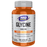 NOW Glycine 1000mg 100 Veg Capsules - Five Natural