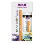 NOW Head Relief Essential Oil Roll-On 10mL - Five Natural