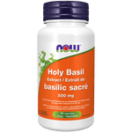 NOW Holy Basil 500mg 90 Veg Capsules - Five Natural