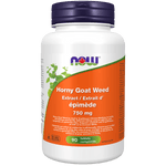 NOW Horny Goat Weed 750 mg 90 Tablets - Five Natural