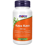 NOW Kava Kava 250mg 100mg 60 Veg Capsules - Five Natural