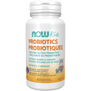 NOW Kids Probiotic 2 Billion 60 Chewable Tablets - Five Natural