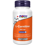 NOW L-Carnitine 500mg 60 Veg Capsules - Five Natural