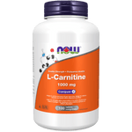 NOW L-Carnitine, Double Strength 1000mg 100 Tablets - Five Natural
