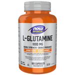 NOW L-Glutamine 1000mg Free Form 120 Capsules - Five Natural