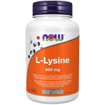 NOW L-Lysine 500mg 100 Capsules - Five Natural