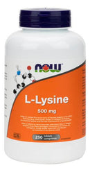 NOW L-Lysine 500mg 250 Tablets - Five Natural