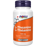 NOW L-Theanine 100 mg from GreenTea 90 Veg Capsules - Five Natural