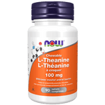 NOW L-Theanine 100mg Plus Chew 90 Tablets - Five Natural
