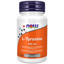 NOW L-Tyrosine 500mg 60 Capsules - Five Natural