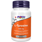 NOW L-Tyrosine 500mg 60 Capsules - Five Natural