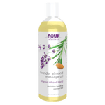 NOW Lavender-Almond Massage Oil 473mL - Five Natural