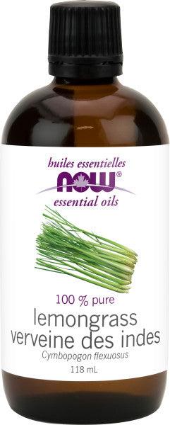 NOW Lemongrass Oil (Cymbopogon flexuosus)118mL - Five Natural