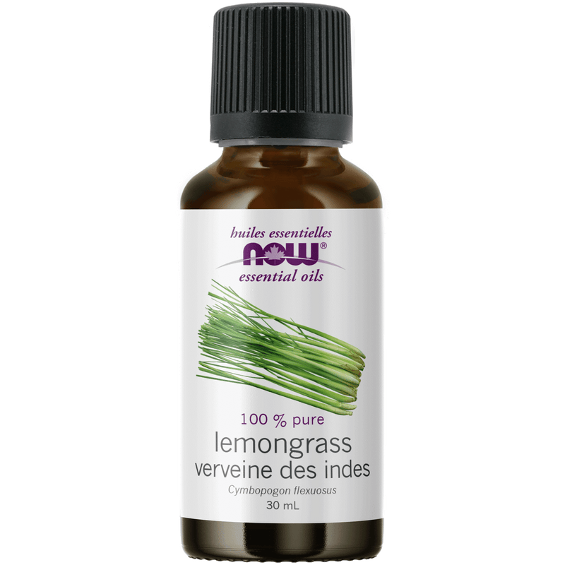 NOW Lemongrass Oil (Cymbopogon flexuosus)30mL - Five Natural