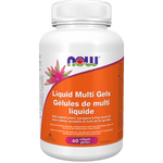 NOW Liquid Multi Gels with Flax Oil 60 Softgels - Five Natural