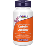 NOW Lutein 20mg (from Lutein Esters) 90 Veg Capsules - Five Natural