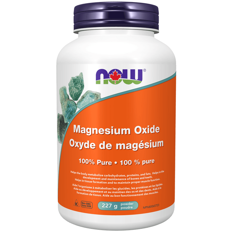 NOW Magnesium Oxide Powder 227g - Five Natural